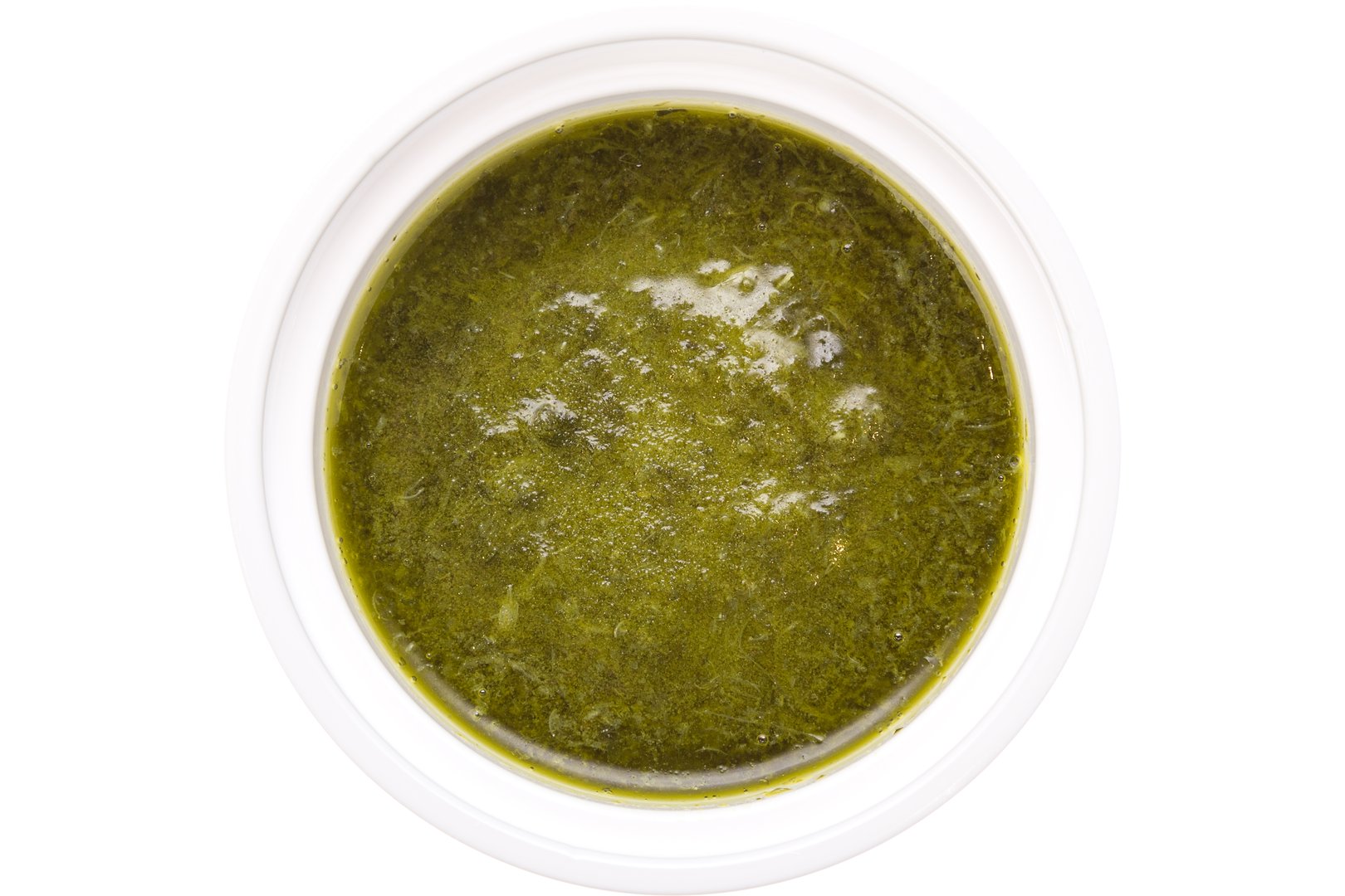 Photo Dish Salsa verde sauce serving.