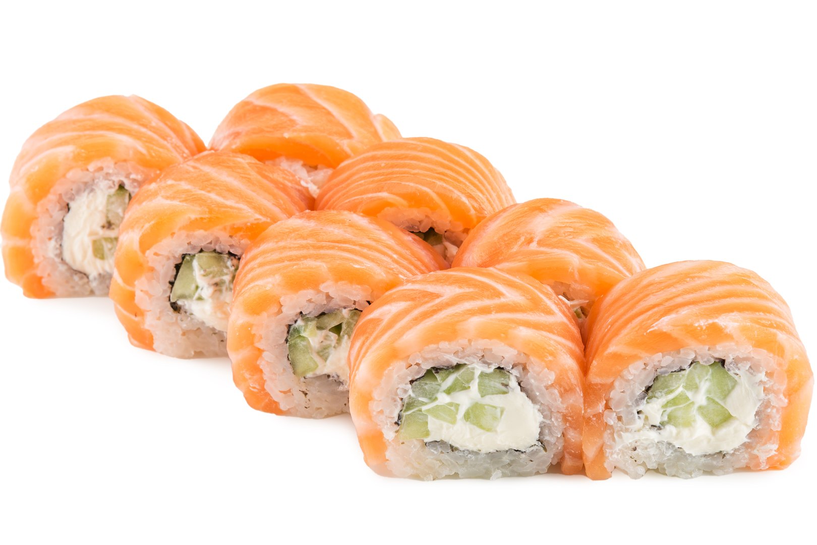 Photo Dish Royal Philadelphia with salmon and cucumber