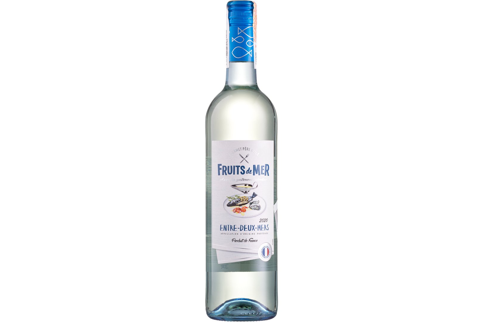 Фото Блюдо Вино сухое белое Fruits de Mer Entre Deux Mers, Gour, 0,75 л, Франция