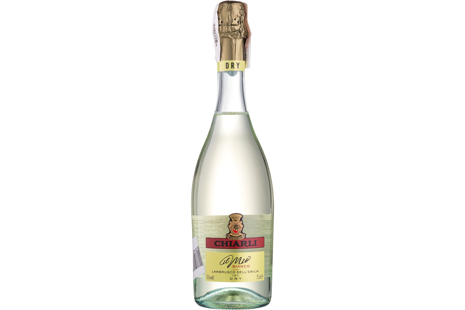 Photo Dish Semi-sparkling dry white wine Lambrusco dell Emilia Bianco Dry Chiarli, Italy