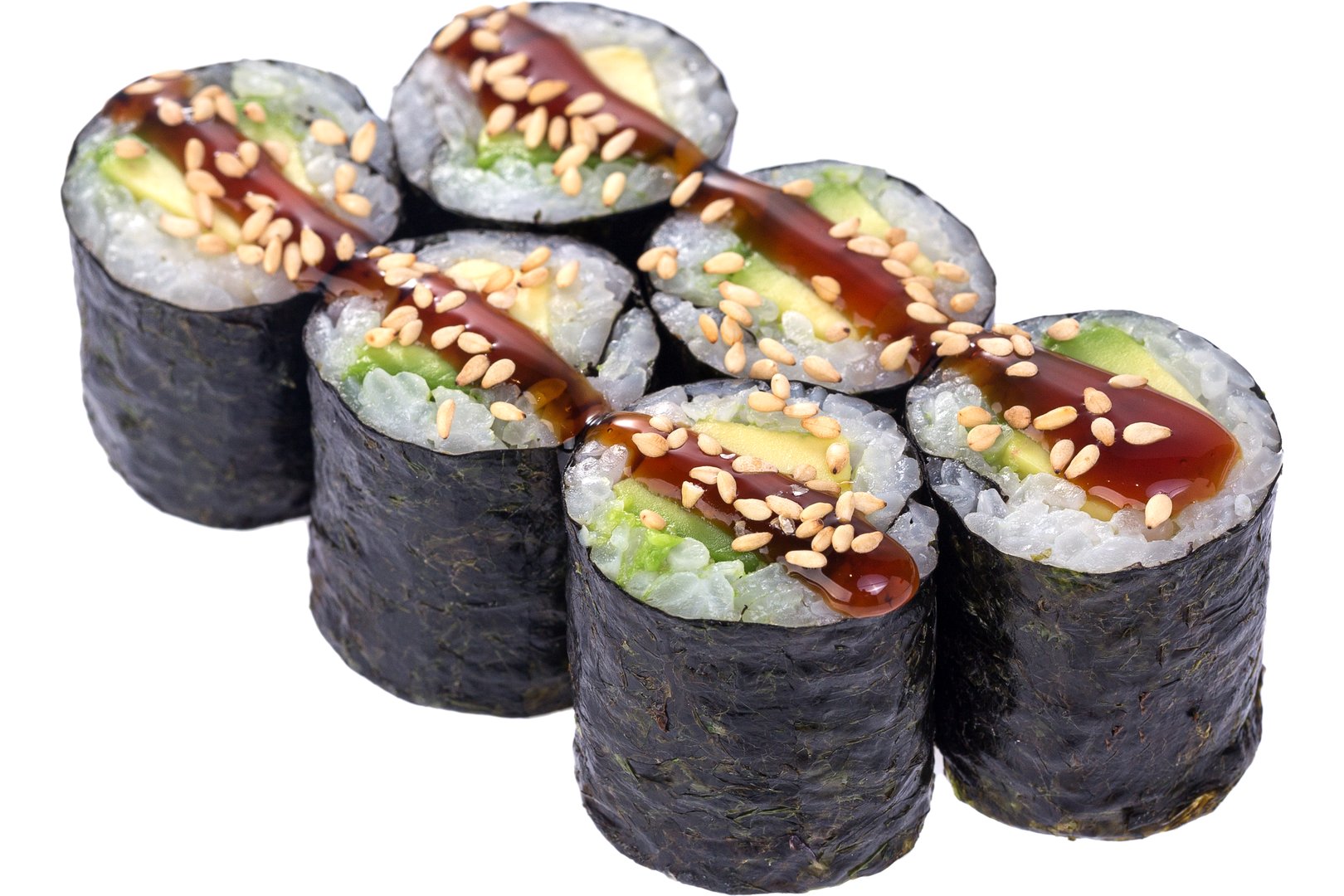 Photo Dish Maki rolls with avocado