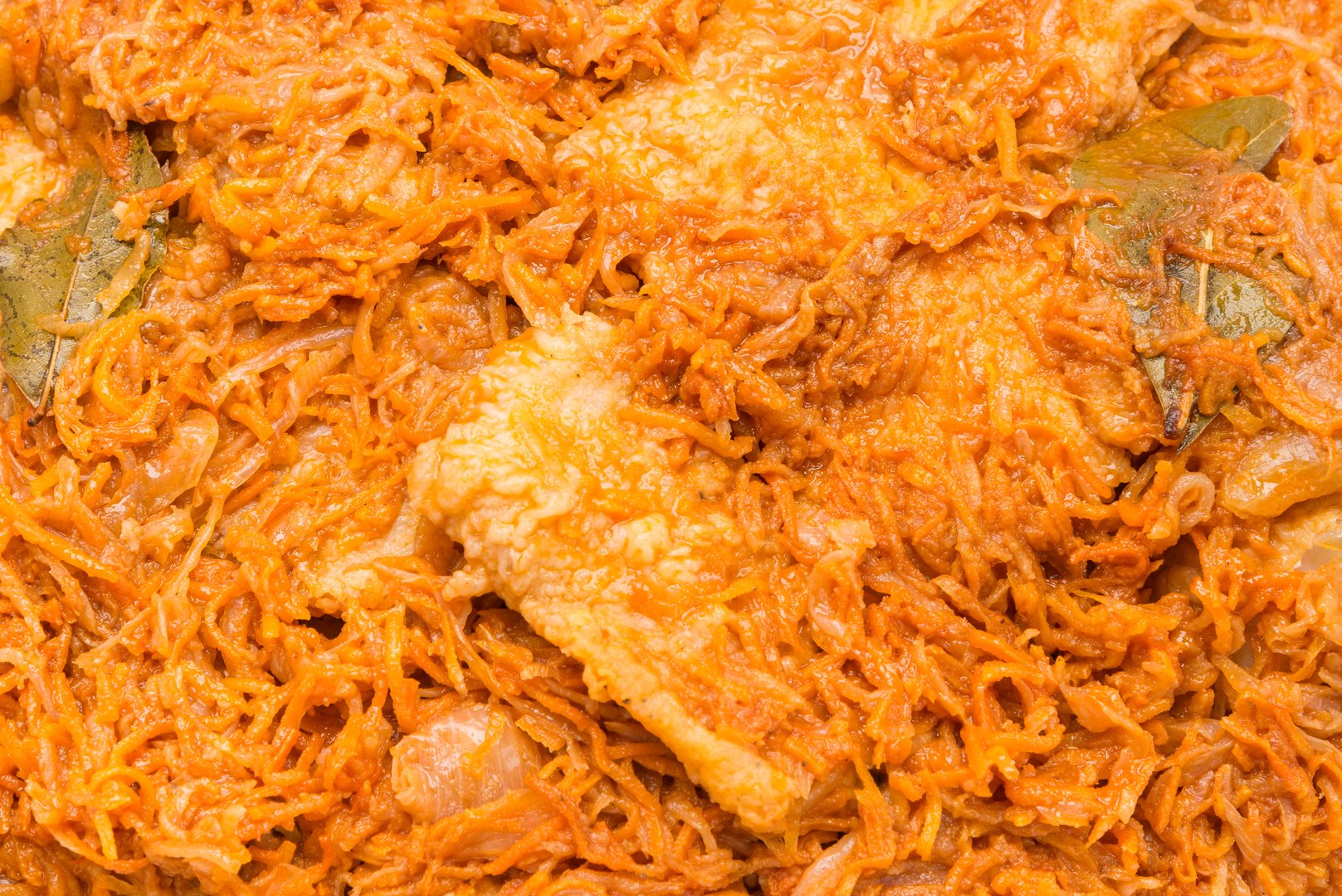 Фото Рыба с овощами под томатным соусом